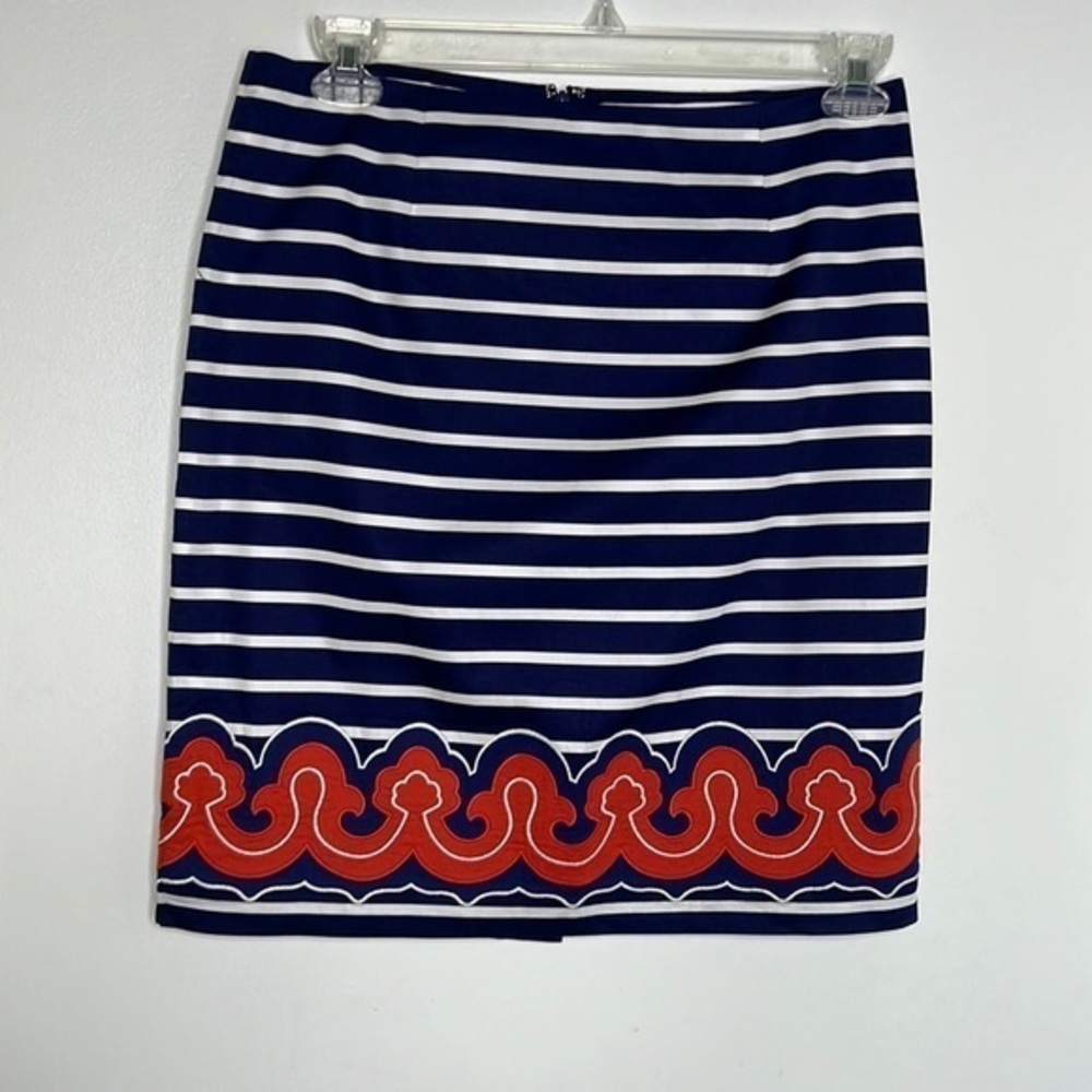 NWT Vineyard Vines border print pencil tailored skirt size 10